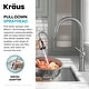 preview thumbnail 52 of 144, Kraus 2-Function 1-Handle 1-Hole Pulldown Sprayer Brass Kitchen Faucet KPF-4100 - 17 1/2" H (Allyn Pulldown) - MB - Matte Black