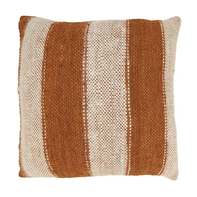Shabby Chic Stripe Throw Pillow