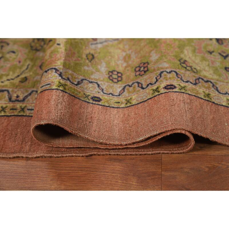 Antique Vegetable Dye Sultanabad Persian Wool Carpet - 8'9" x 11'7"