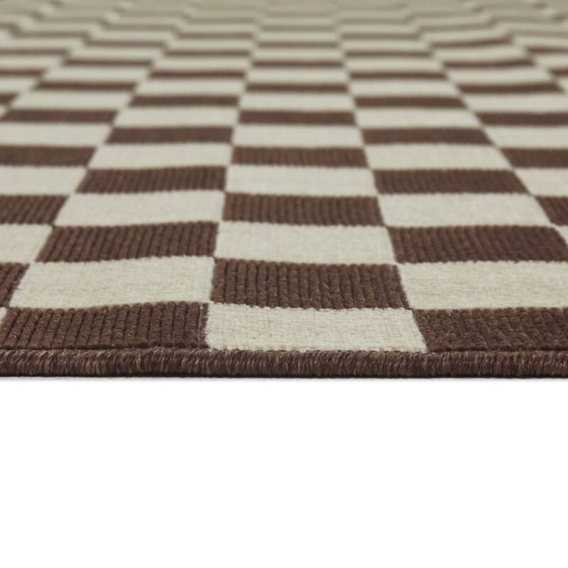 Adelaide Recycled Checkered Area Rug