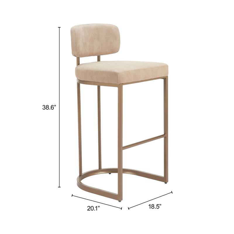 Velar Barstool Beige