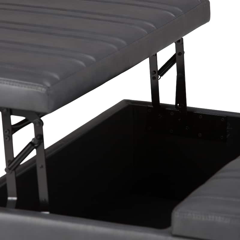 WYNDENHALL Tyler 36 inch Wide Contemporary Square Table Ottoman
