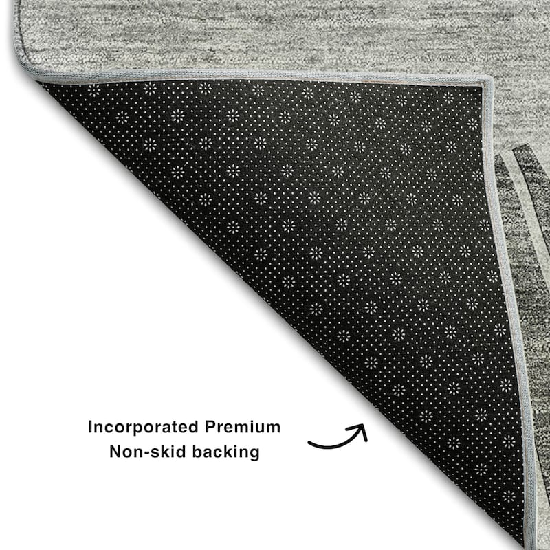 Premium Washable Super Soft Contemporary Rays Mayfield Rug