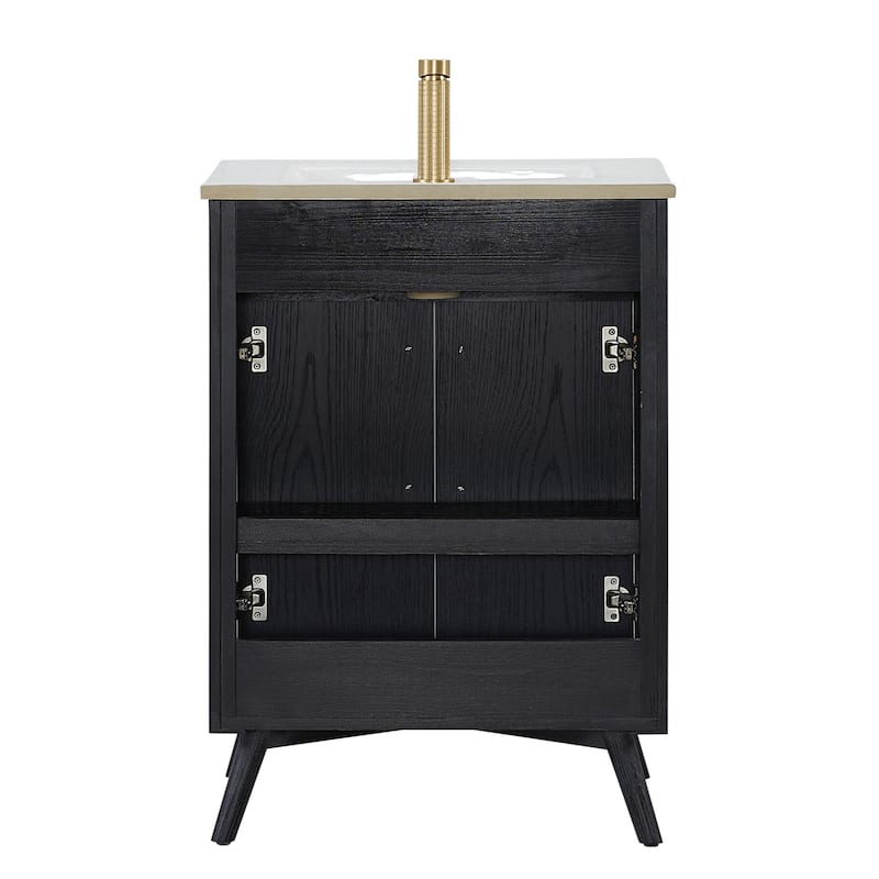 Delhi Bath Vanity with White Ceramic Basin Top without Mirror