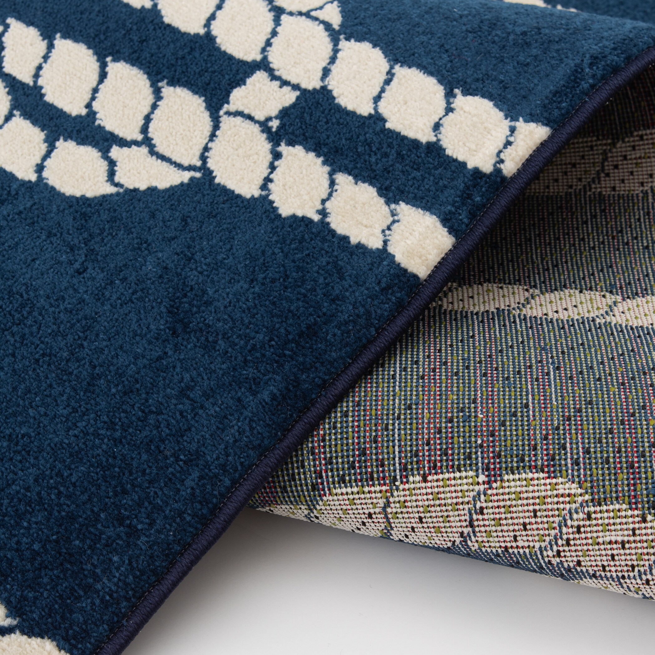 Shop Tecopa Navy Nautical Rope Design Indoor Outdoor Woven Area Rug On Sale Overstock 31424486
