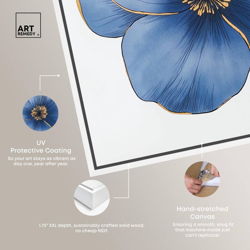 Blue Brilliance II Canvas by Art Remedy