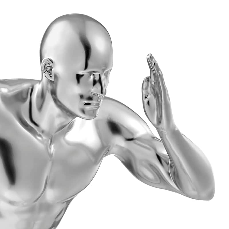 Wall Runner 20" Man Resin Sculpture