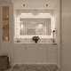 preview thumbnail 144 of 161, Large LED Bathroom mirror Tempered Glass Dimmable Anti-Fog Vanity Mirror