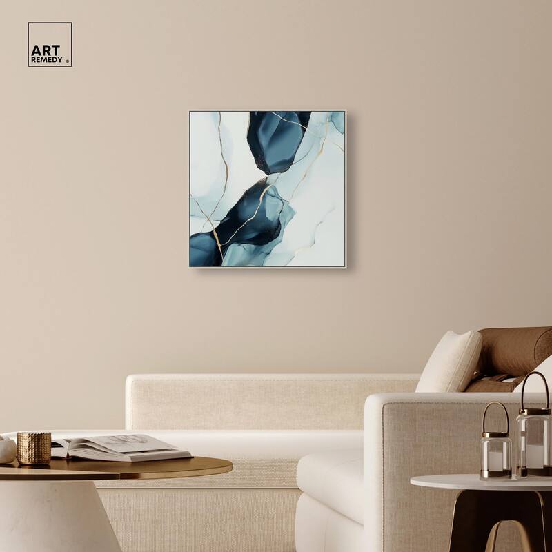 Cerulean Flow III Canvas by Art Remedy