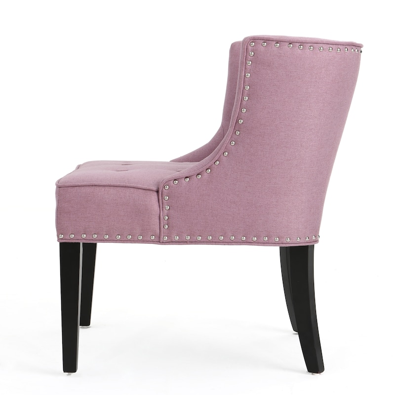 Lavender PUrple 28" Accent Chair with Waffle Stitching