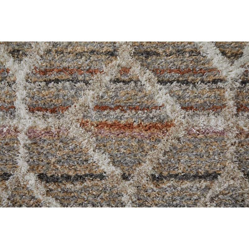 Grand Bazaar Caide Machine Made Diamond Transitional Area Rug