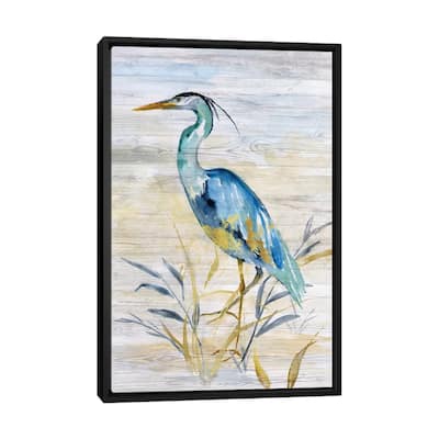 iCanvas "Blue Heron II" by Nan Framed Canvas Print