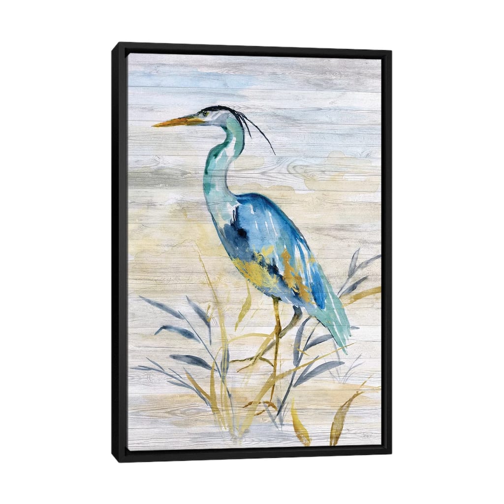 iCanvas "Blue Heron II" by Nan Framed Canvas Print