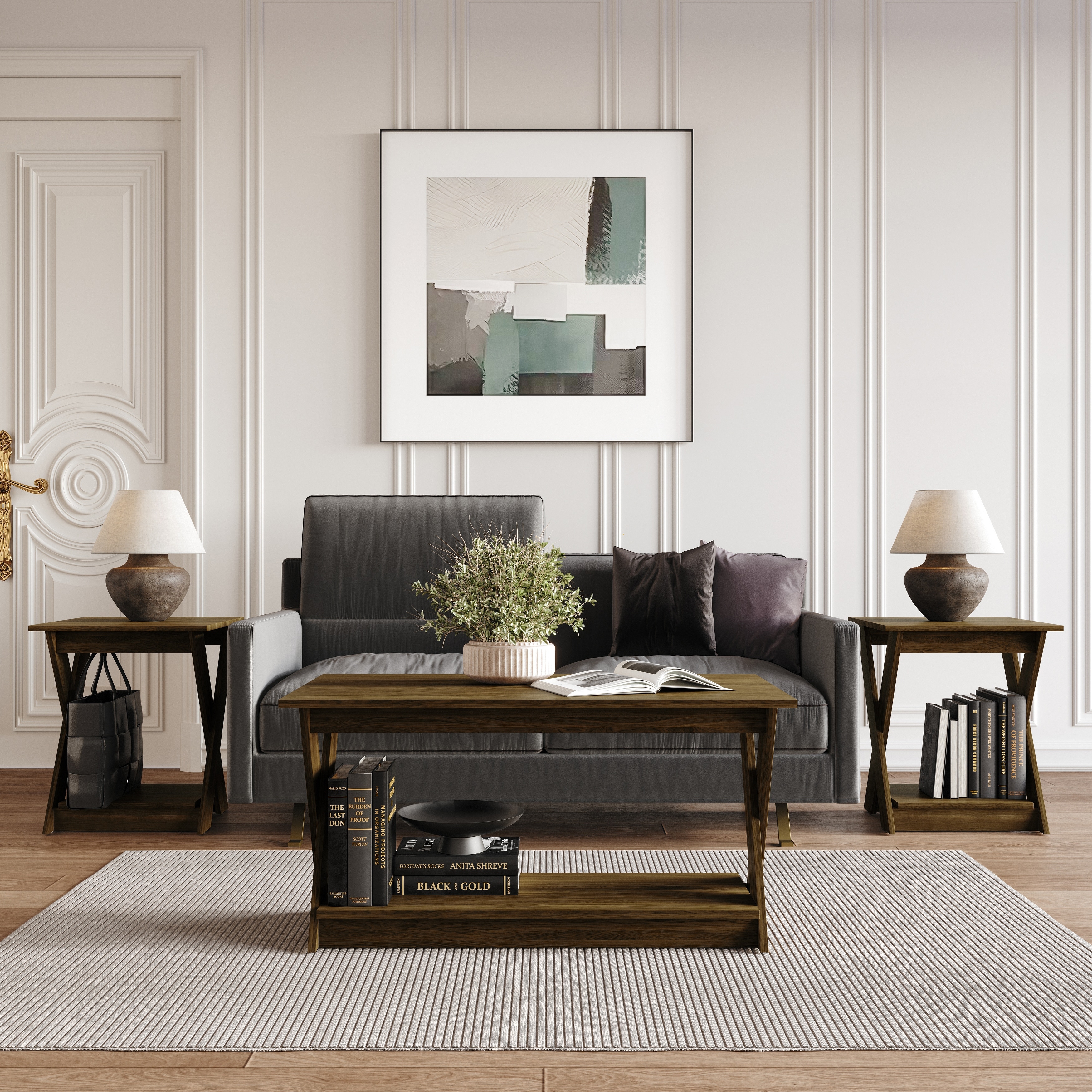 Clayfell Emporia 3 Piece Coffee Table Set
