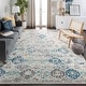 preview thumbnail 7 of 18, SAFAVIEH Madison Avery Boho Chic Distressed Area Rug - Grey/Gold - 5'3" Square