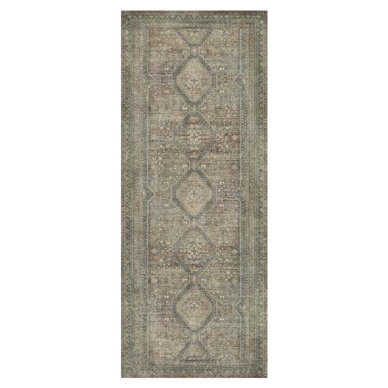 Mcow Low Pile Machine Washable Non-Slip Area Rug