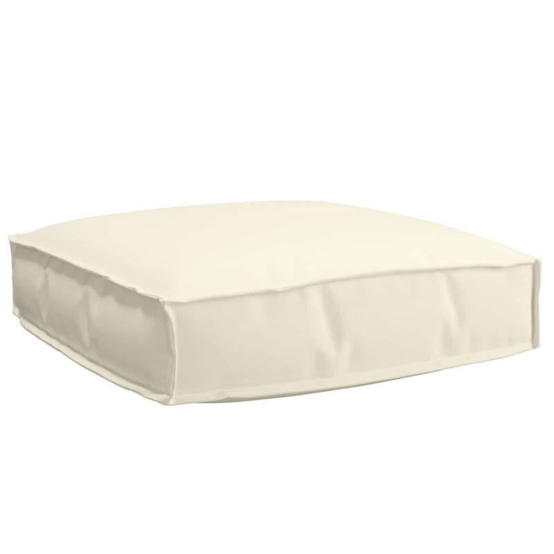 vidaXL Cushion 23.62 x 23.62 x 4.72 in Oxford Fabric - 23.62 x 23.62 x 4.72 in - Cream