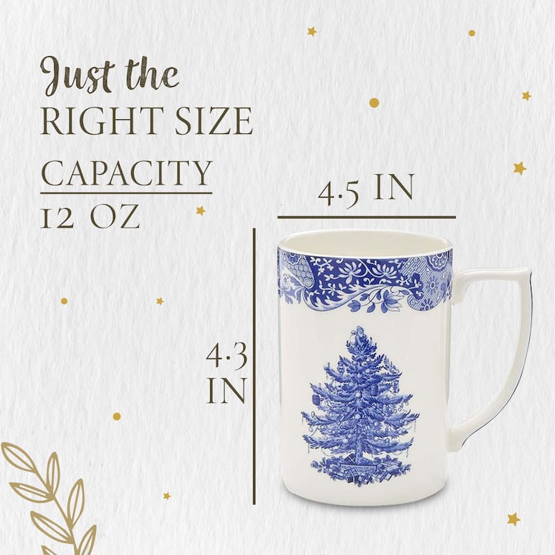 Spode Blue Italian Christmas Mug - 12 Fl.Oz.
