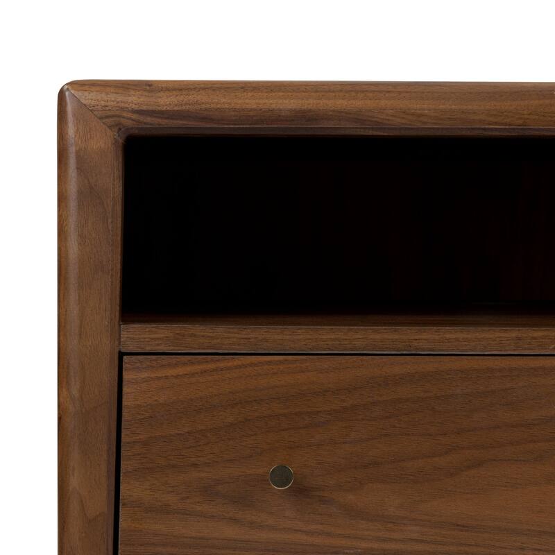 Poly & Bark Marla American Black Walnut Nightstand