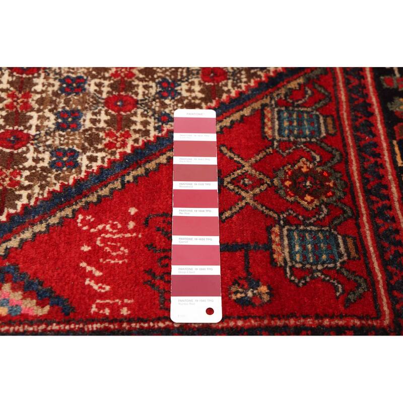 ECARPETGALLERY Hand-knotted Anatolian Vintage Red Wool Rug - 3'5 x 9'8