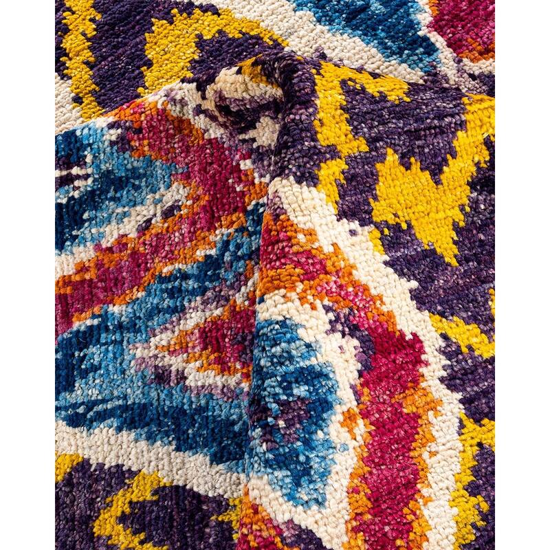 Contemporary Overdyed Wool Hand Knotted Area Rug - 7' 10" x 10' 4"
