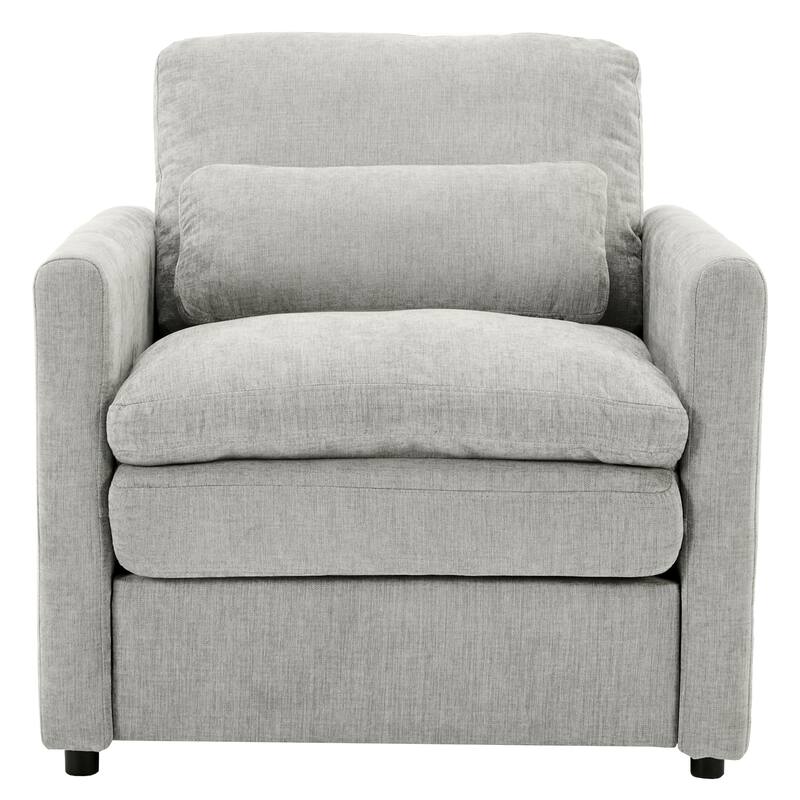 Living Room Cloud Plush Upholstered Sofa with Double Cushion