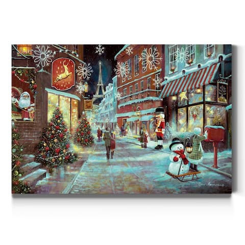 Paris Christmas-Premium Gallery Wrapped Canvas - Ready to Hang