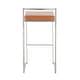 preview thumbnail 35 of 51, Silver Orchid Forrest Stackable Stainless Steel Bar Stool (Set of 2) - N/A