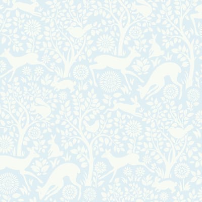 Animals Robertson Anahi Light Pink Forest Fauna 33' L X 20.5 W Wallpaper Roll