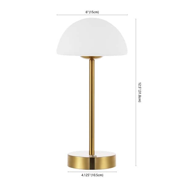 dimension image slide 4 of 6, JONATHAN Y Eliza 24.75" Industrial Designer Metal LED Task Lamp with USB Charging Port, Black - 12.5"