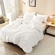 preview thumbnail 19 of 28, Shaggy Duvet Cover White - Queen