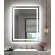 preview thumbnail 25 of 38, KIOTEE LED Mirror Lights Anti-Fog Frameless Bathroom Vanity Mirror in Tempered Glass 36x24