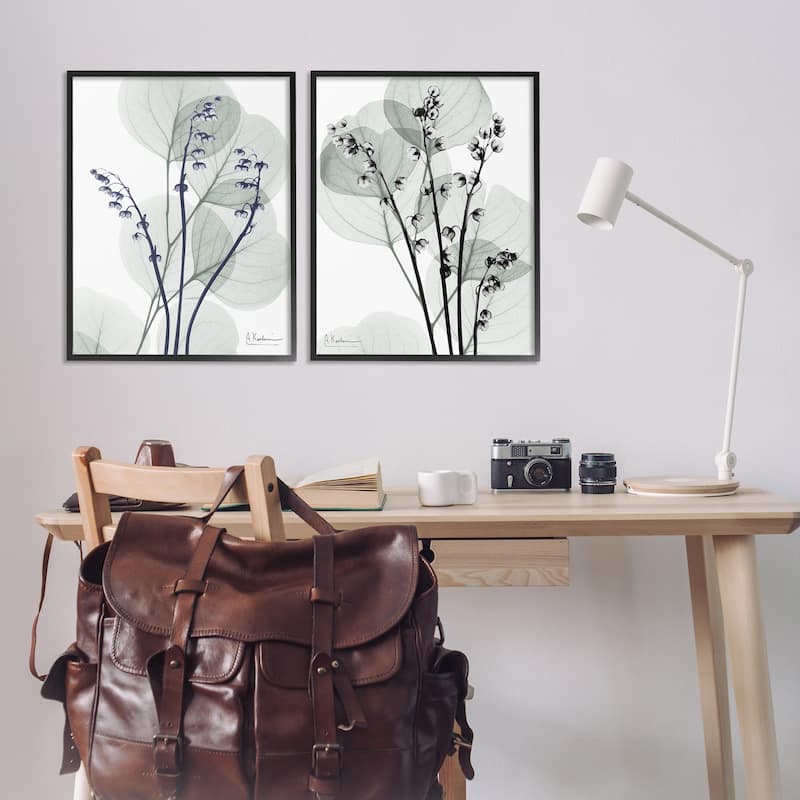 Stupell Future Dusk Opaque Herbs Framed Giclee Art Design By Albert Koetsier (Set of 2)