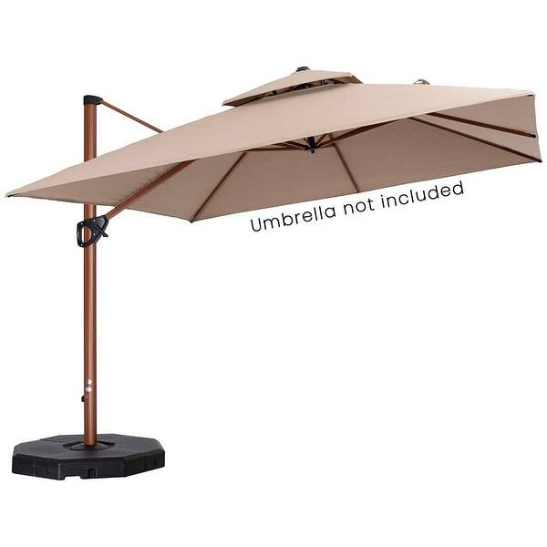 Shop Black Friday Deals On Crestlive Products Patio Offset Umbrella Base Sand Water Filled Weight 41 L X 41 W X 5 11 H Overstock 31636632