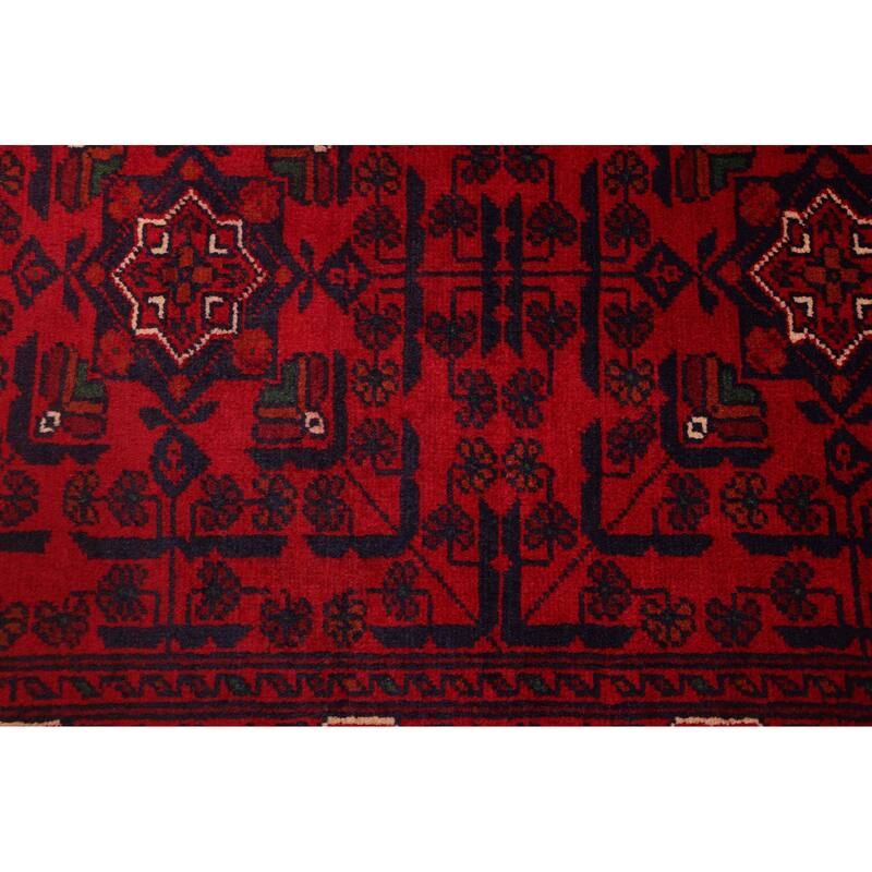 ECARPETGALLERY Hand-knotted Finest Khal Mohammadi Red Wool Rug - 3'11 x 6'0