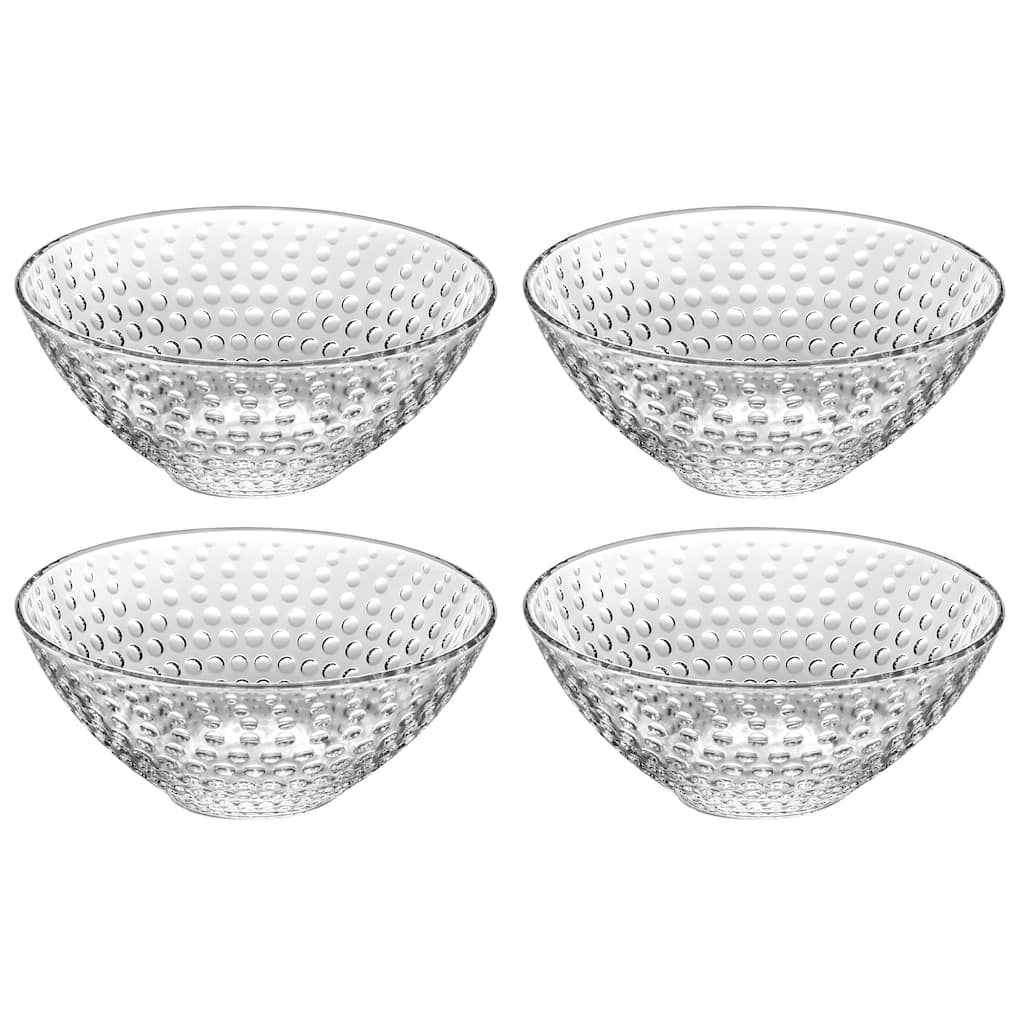Majestic Gifts inc. European Glass Bowl-Dessert- Set/4-6.25" Diameter - 6.25