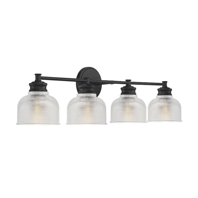 Meridian M80036 4 Light 32" Wide Bathroom Vanity Light with Halophane