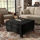 preview thumbnail 27 of 34, Furniture of America Xenia Modern Chenille Ottoman with Storage