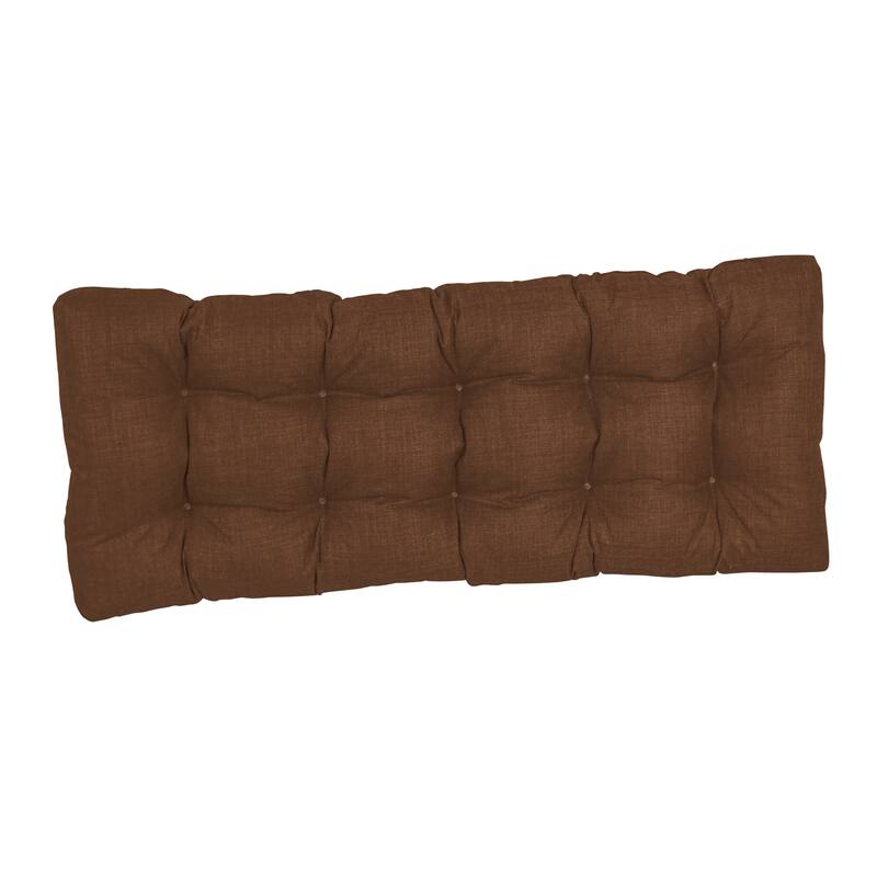 Tufted Indoor/Outdoor Bench Cushion (Multiple widths from 46 to 60 inch)