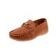 preview thumbnail 11 of 13, Josmo Boys' Toddler Leatherette Moccasin Driving Loafers Cognac - 10T