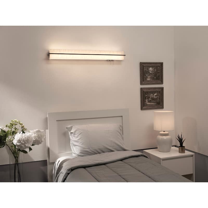 Apex 38" LED Overbed Wall Light - 38"L x 4"Ext x 4"W x 4.38"H - 38"L x 4"Ext x 4"W x 4.38"H
