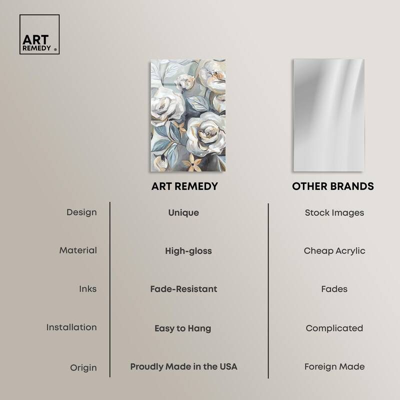 Grey Delight Acrylic by Art Remedy, Ready to Hang
