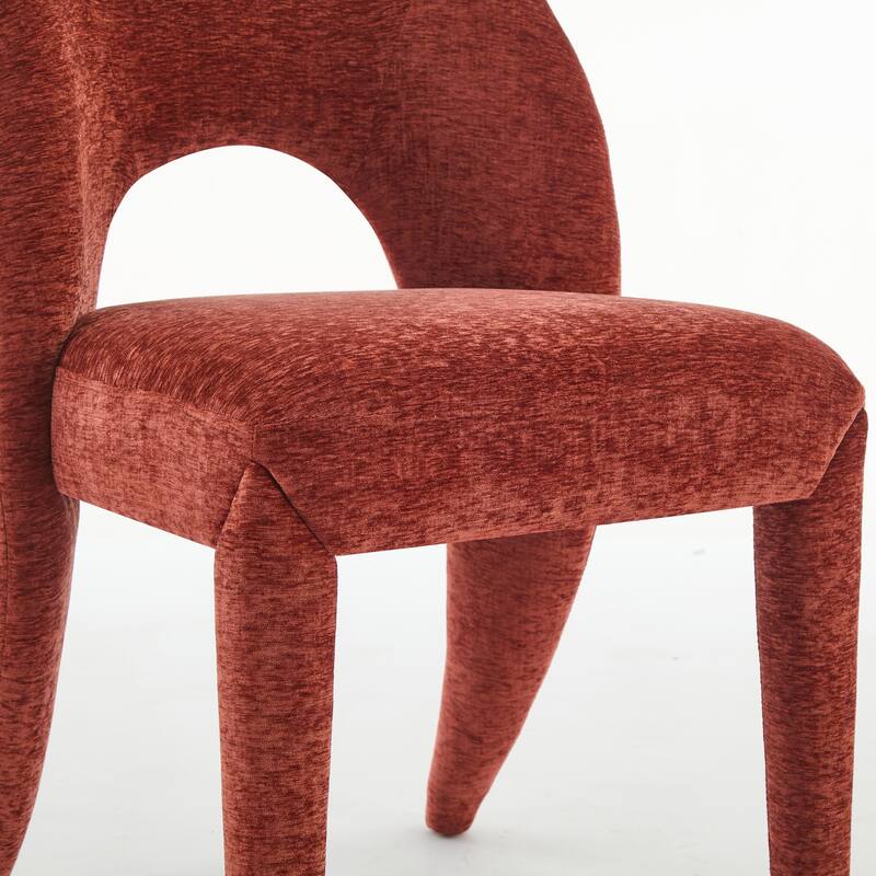 Contemporary Metal Frame Dining Chair Set of 2 with Sponge Cushion 300lb Capacity