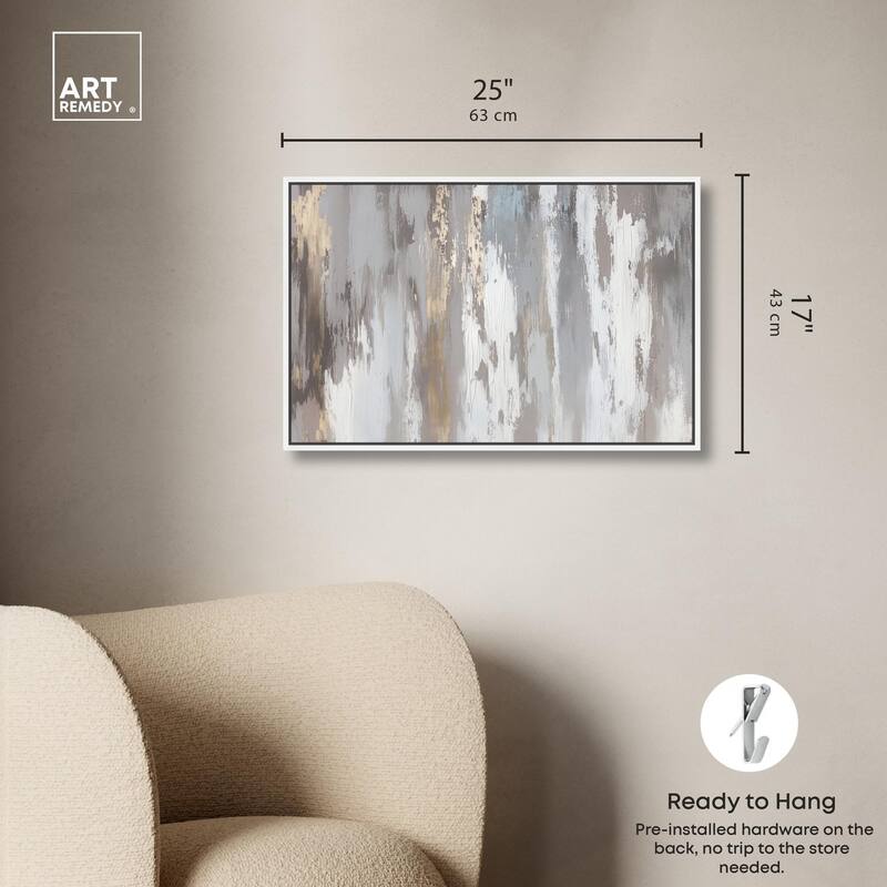 Flooding Gold I Canvas by Art Remedy