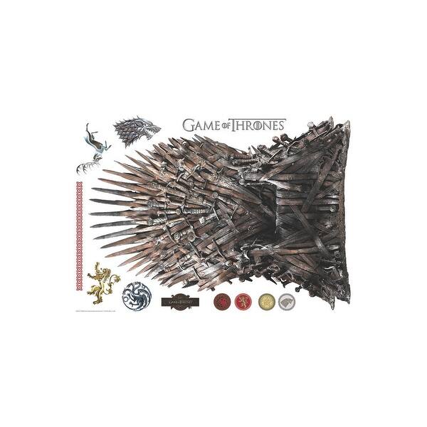 slide 2 of 7, Game Of Thrones The Iron Throne Xl Giant Peel and Stick Wall Decals by RoomMates