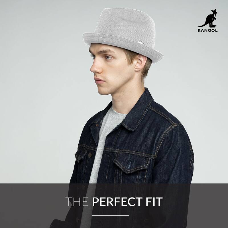 Kangol Men's Lightweight & Comfortable Tropic Player Fedora Hat, White, Size Large