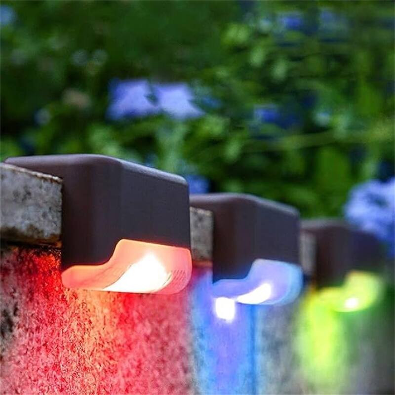 RGB light-16PCS Led Solar Deck Light - Black