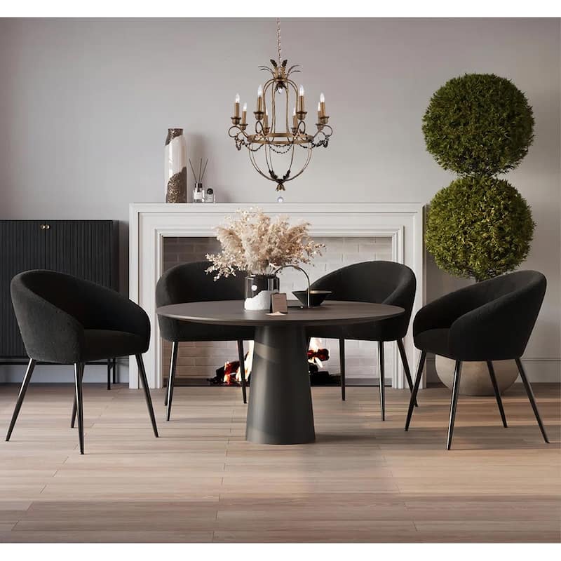 8-Light Bronze Chandelier With Clear Crystal Accents