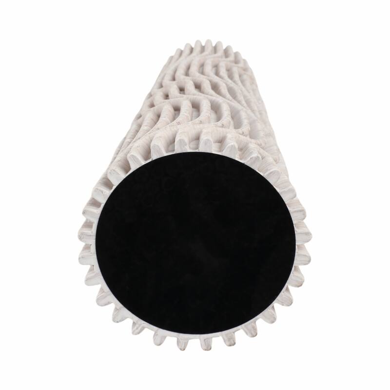 Decorative Vase - Tan Porcelain 3D Printed Textured