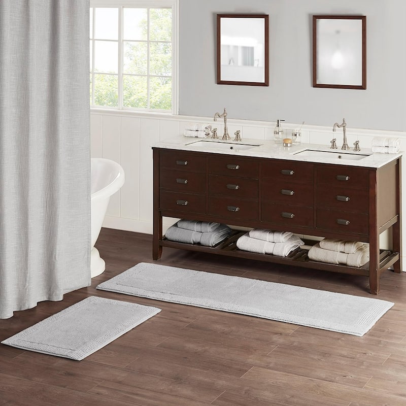 Cotton Tufted 3000 GSM Reversible Bath Rug